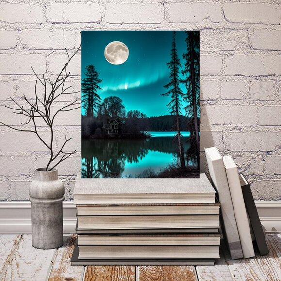 8" X 10" Blue Moon art print with 11" X 14" black mat included - Picture 4 of 4